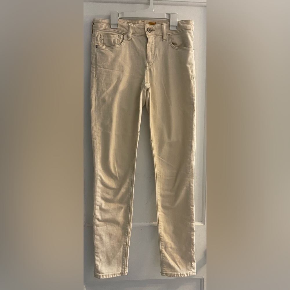 Pilco and the Letterpress Stet Ivory Jeans Women’s 27 Skinny High Waist